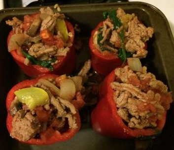 turkey stuffed peppers