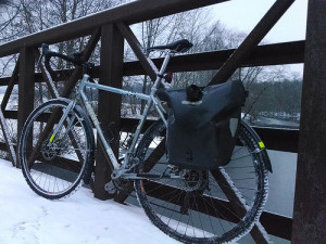 winter road biking