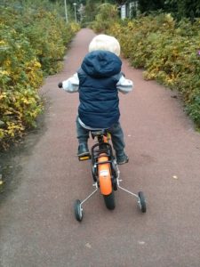 kids riding bike